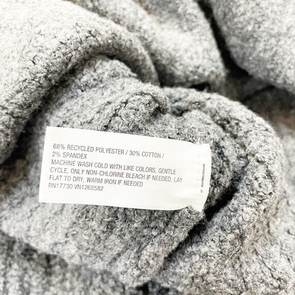 Universal Thread Gray Half Zip Ribbed Knit Collar Long Sleeves Sweater Size M - Picture 6 of 6